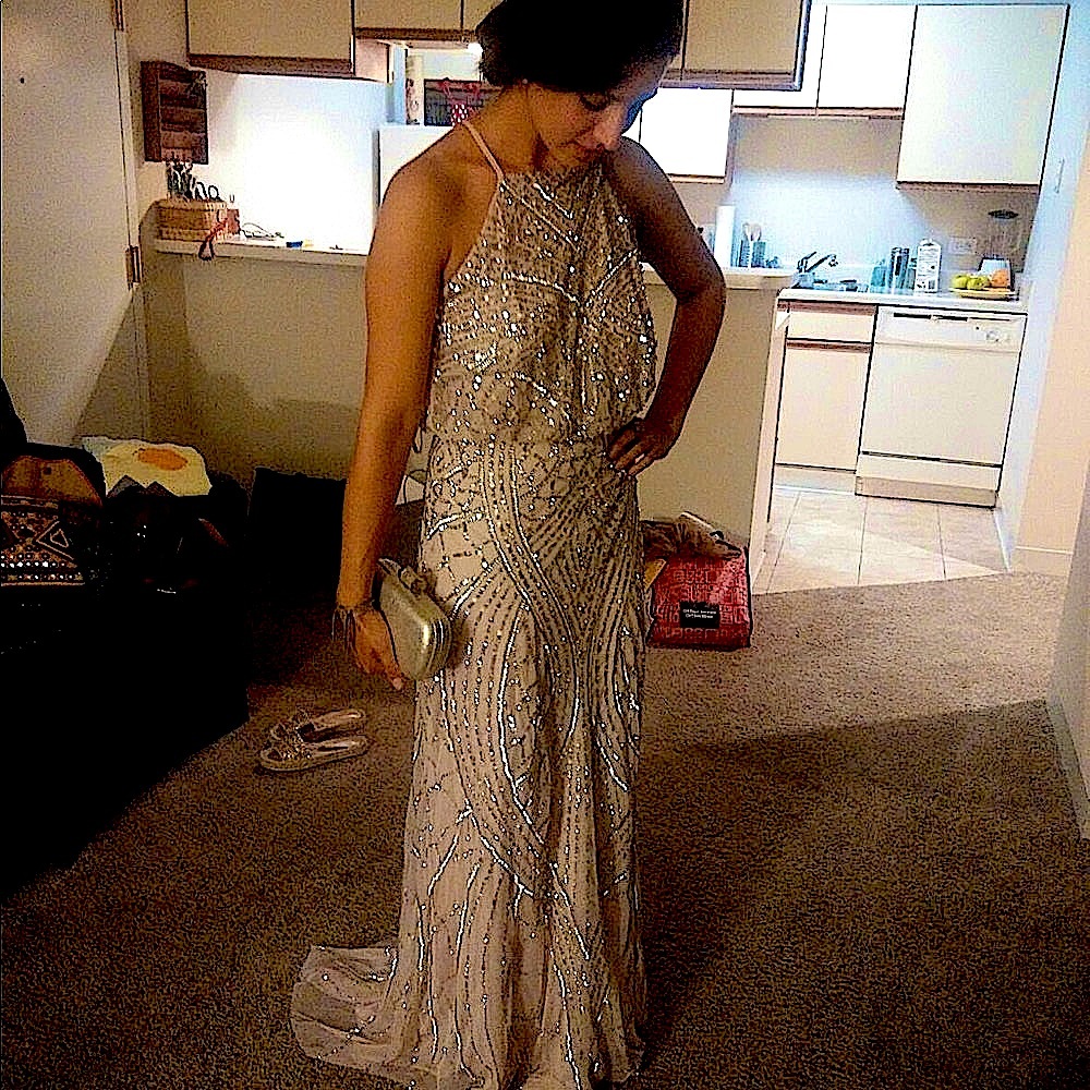 Adrianna Pappel sequin dress